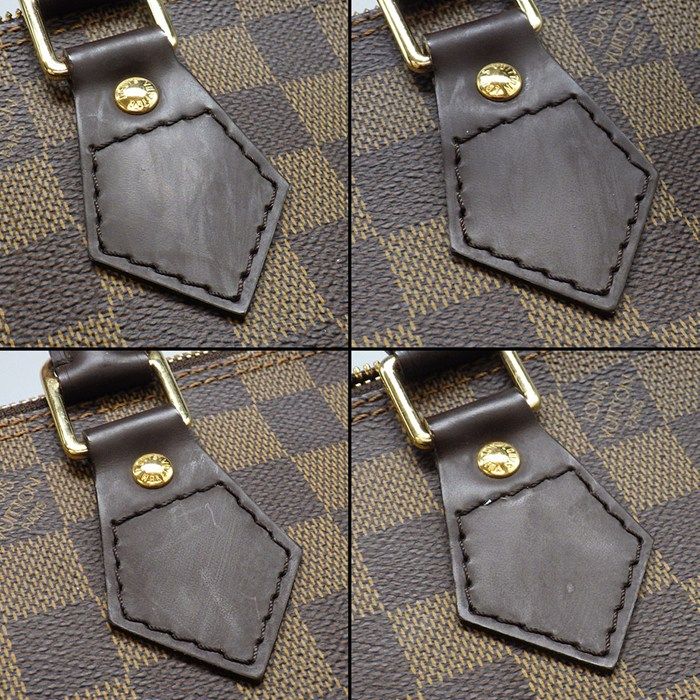 Louis Vuitton Handbag Alma Brown Damier Ebene Canvas Gold — view 9