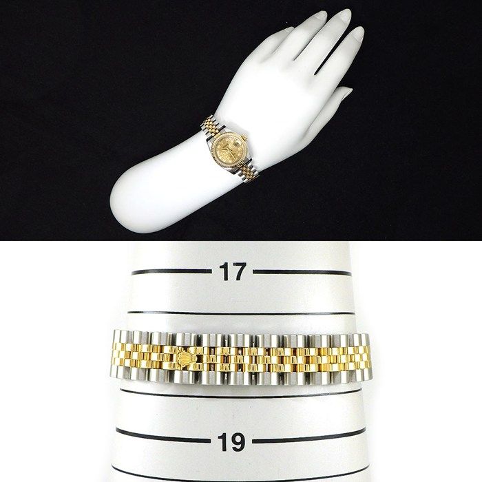 Rolex Watch Datejust Number Roulett 10 Points Diamond Index Champagne Color — view 9