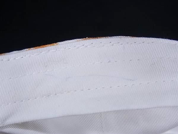 Fendi Silk 100% Baseball Cap 58 Orange — view 5