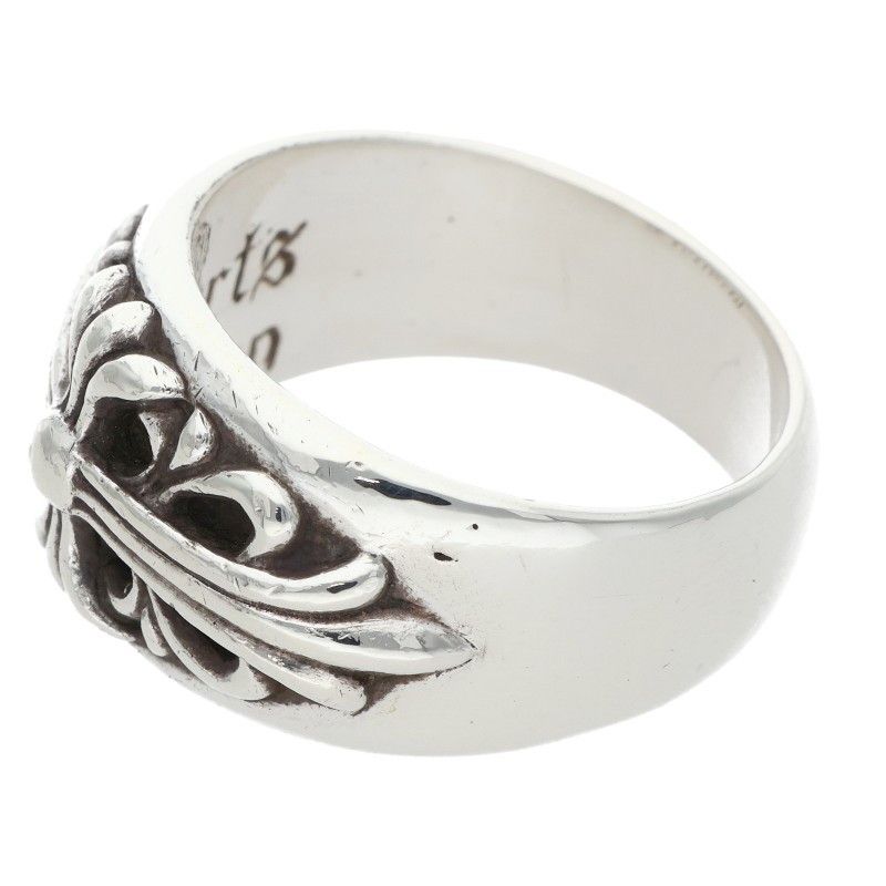 Chrome Hearts Flrl Crs Floral Cross Silver Ring — view 5