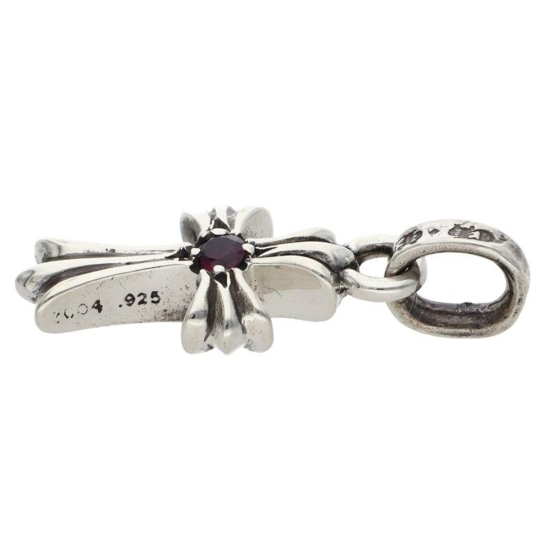 Chrome Hearts Crs Baby Fat Ruby Fat 1 Charm Silver Pendant — view 5