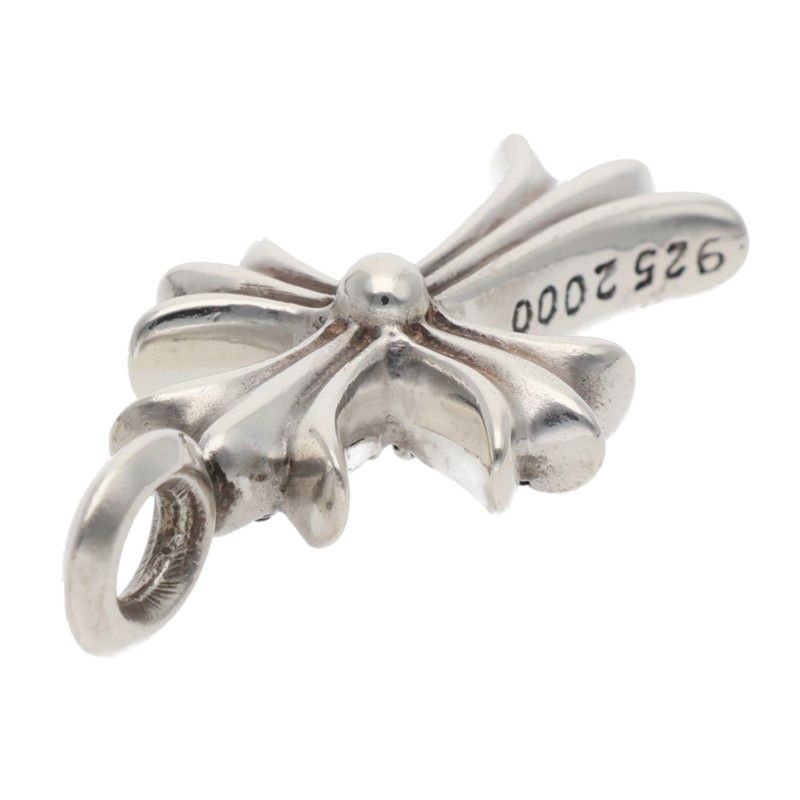 Chrome Hearts Tny Crsf P Sap Tiny Fat Cross Pave Saffiano Pendant Silver — view 5