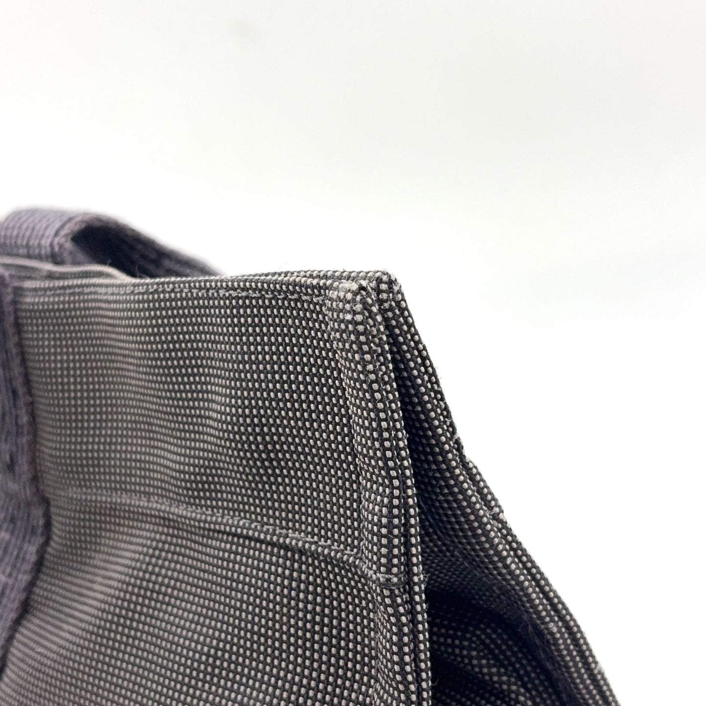 Hermes Her Line Canvas Gray Tote Silver — view 9