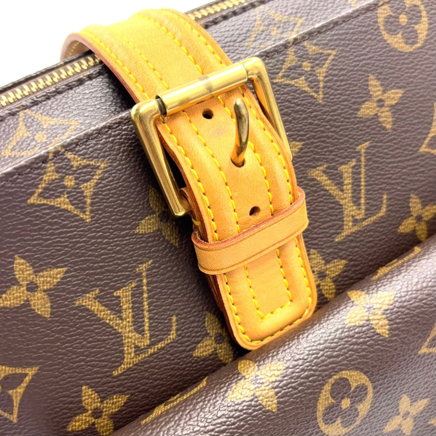 Louis Vuitton Multiplicity Monogram Leather Brown Light Handbag Gold — view 9