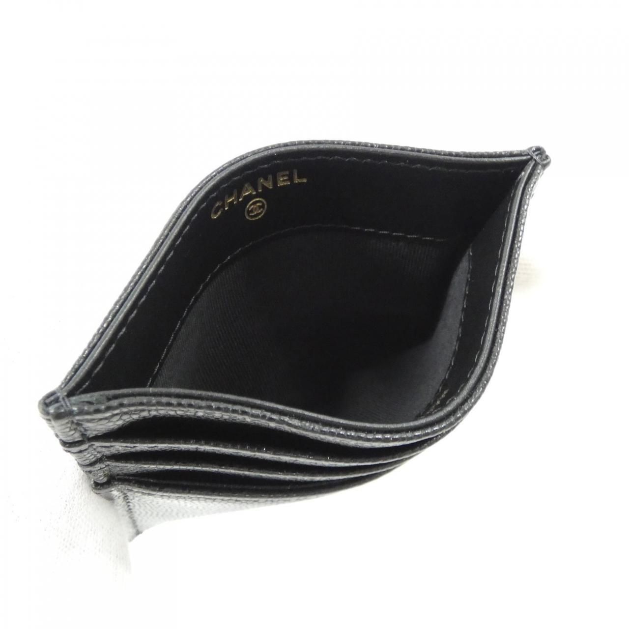 Chanel Card Case Card Holders Black — view 5