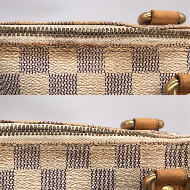 Louis Vuitton Damier Azur Saleya MM Tote Shoulder Bag — view 8