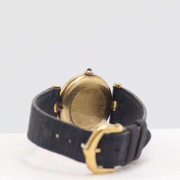 Cartier Must Vendome 18 Quartz Blue Dial Watch — view 4