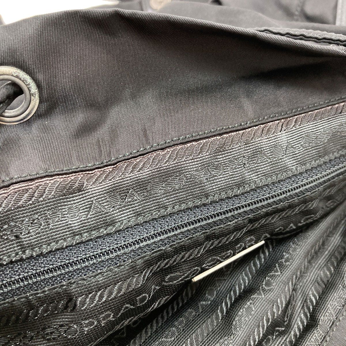 Prada Logo Backpack Nylon — view 9