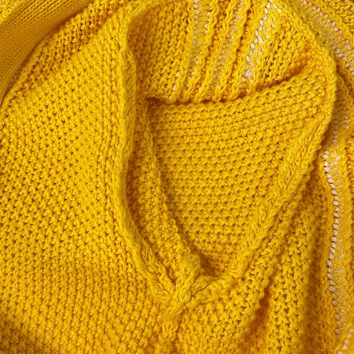 Gucci Cardigan S Yellow White Adidas Collaboration Cotton Linen — view 9