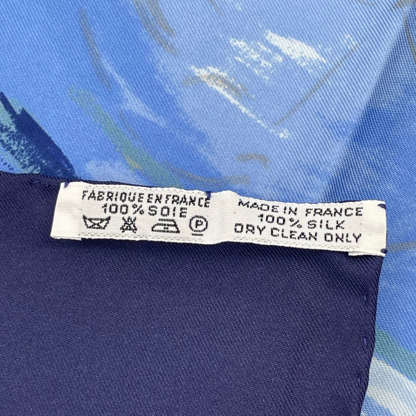 Hermes Carre 90 Concerto Blue Silk 100% Scarf — view 6