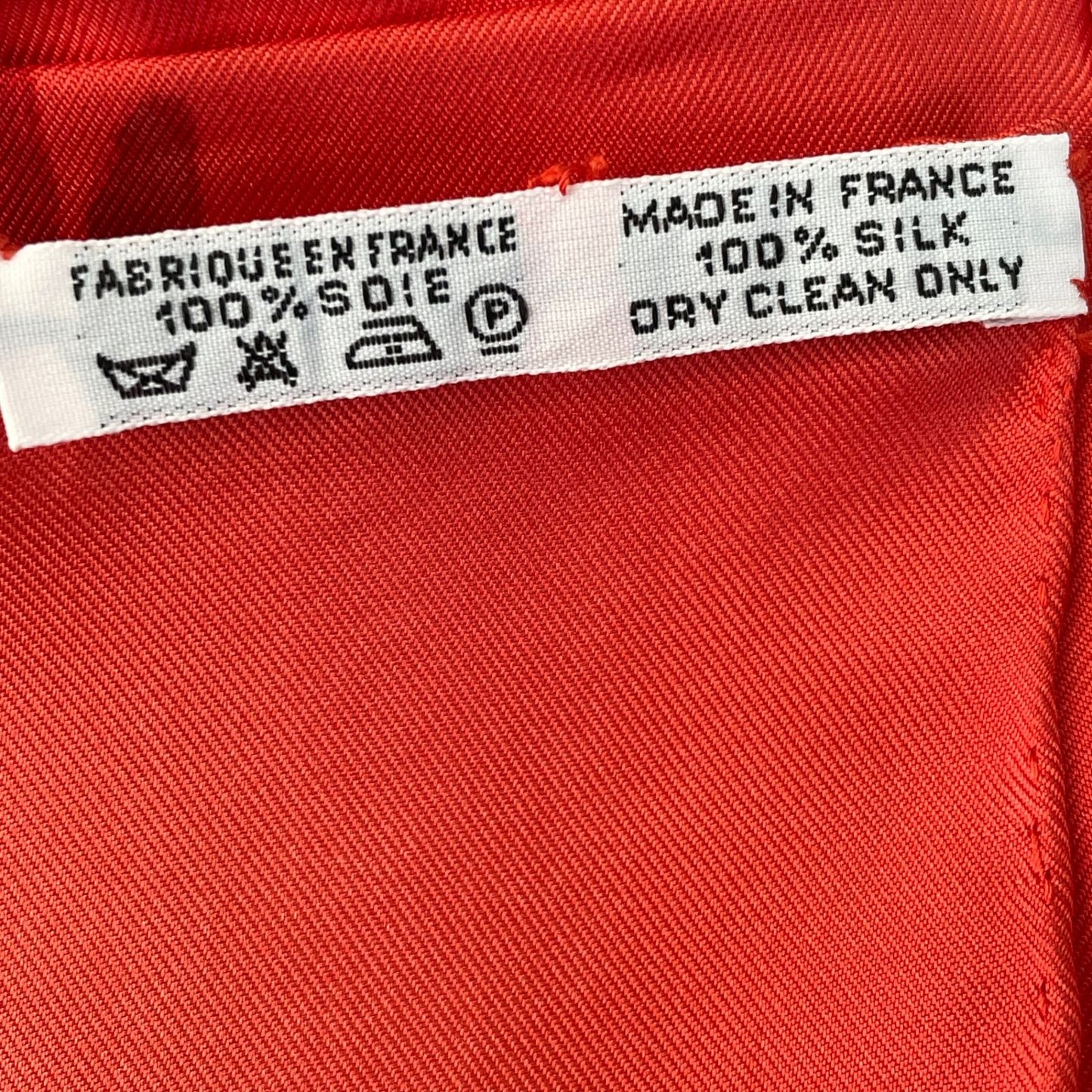 Hermes Carre 90 Concerto Red Silk 100% Scarf — view 8