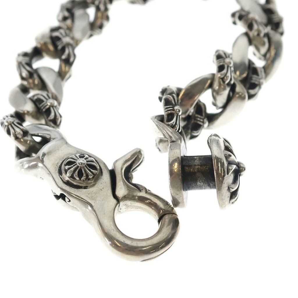 Chrome Hearts Fncy Chn Lnk Fancy Link Clip Bracelet 13 Links Silver — view 6