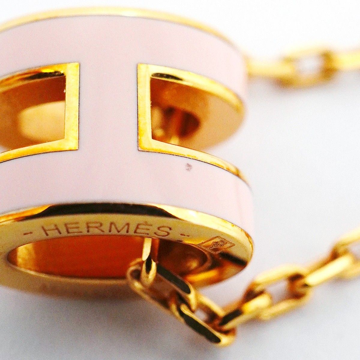 Hermes Necklace Pop Gold Plated Pink — view 8