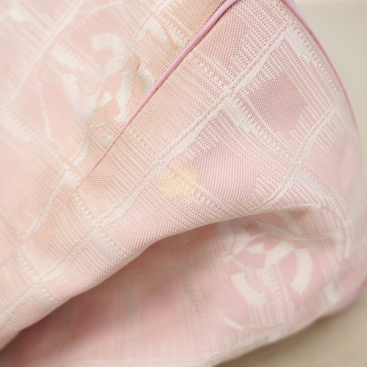 Chanel Handbag New Travel Nylon Pink Gold — view 9