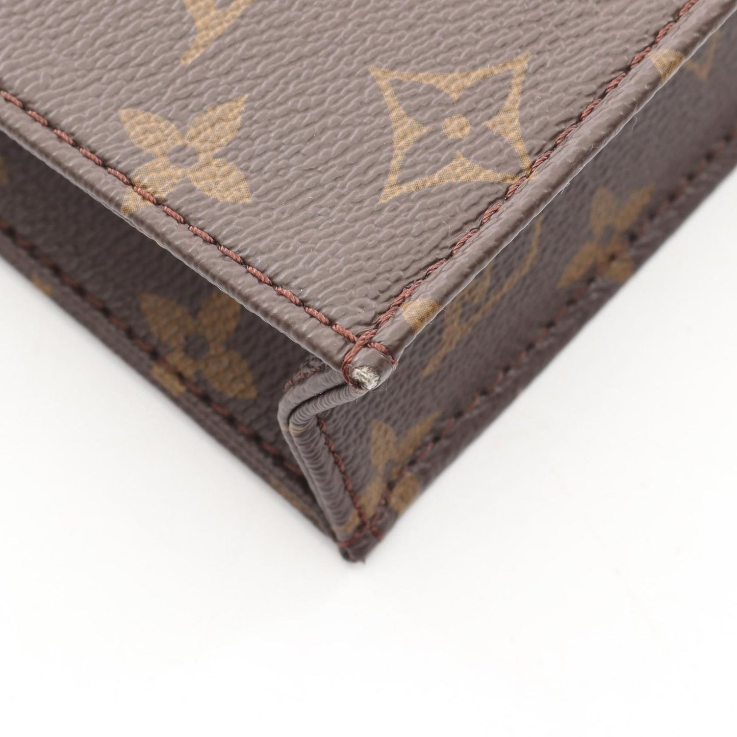 Louis Vuitton Handbag Sac Plat Monogram 2-Way Canvas Leather Petite — view 7