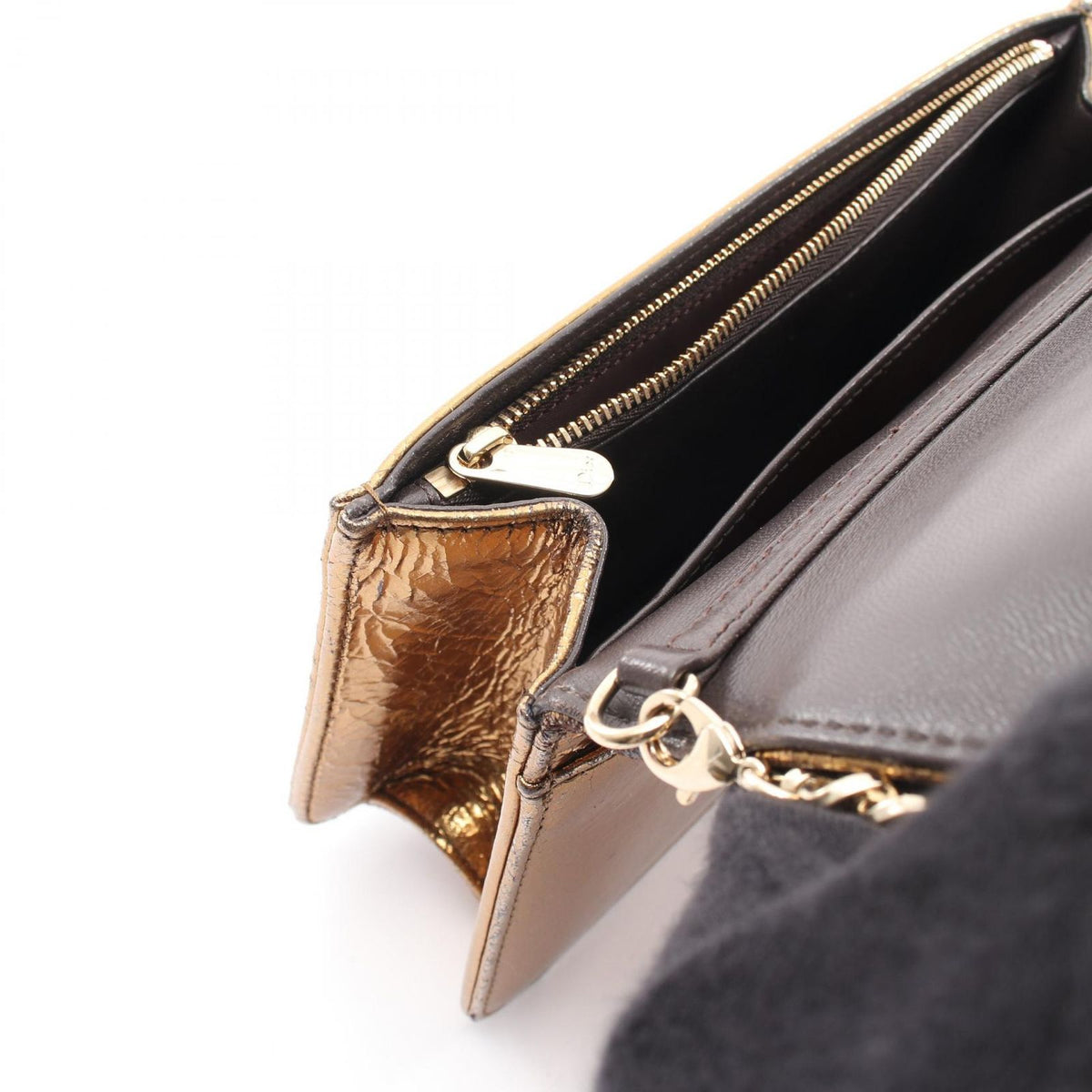 Dior Shoulder Bag Logo Gold Leather Miss Promenade Chain — view 8