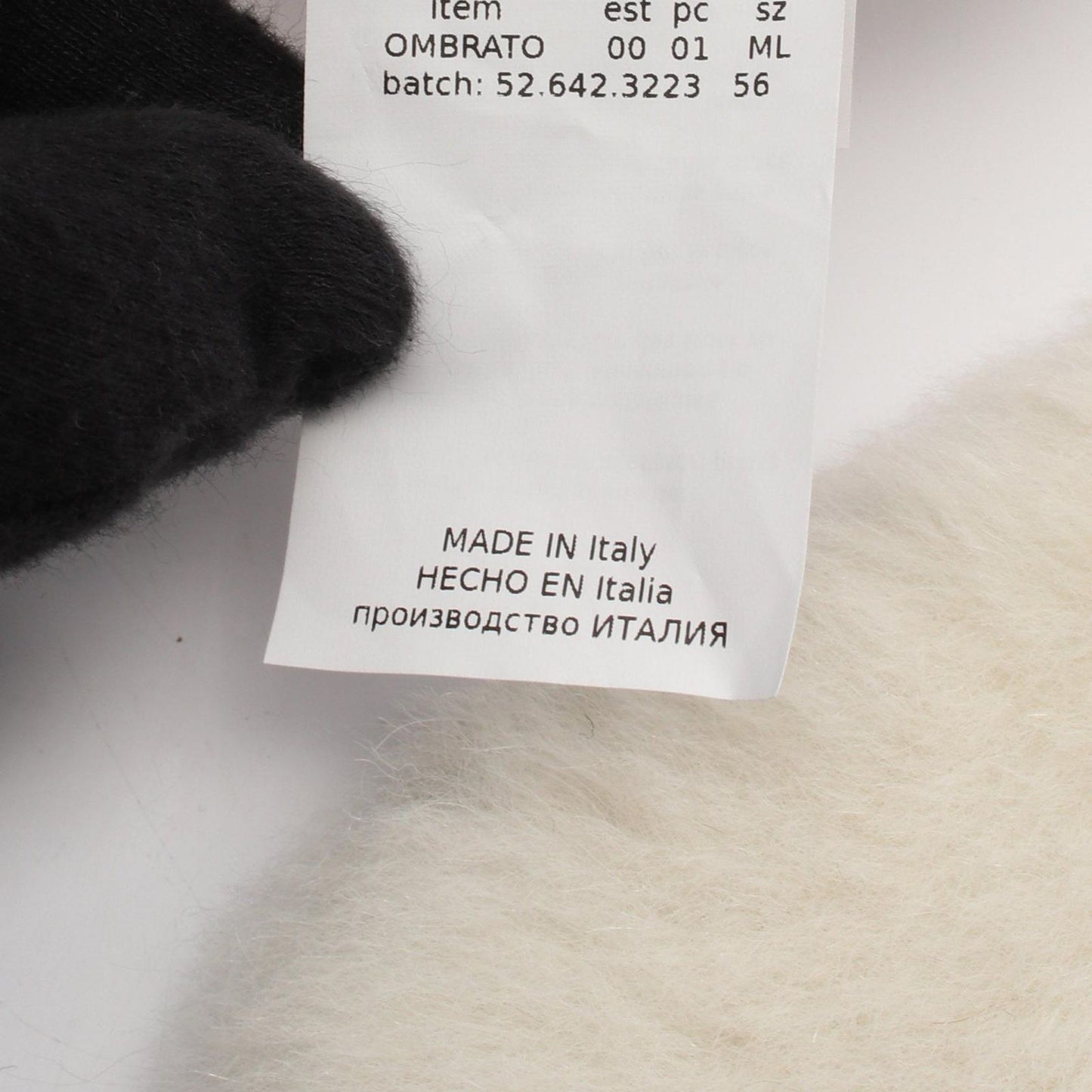 Max Mara Gloves Teddy Bear White Wool — view 5