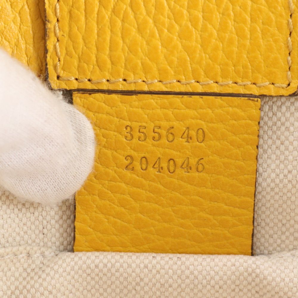 Gucci Swing Leather Handbag Tote — view 9