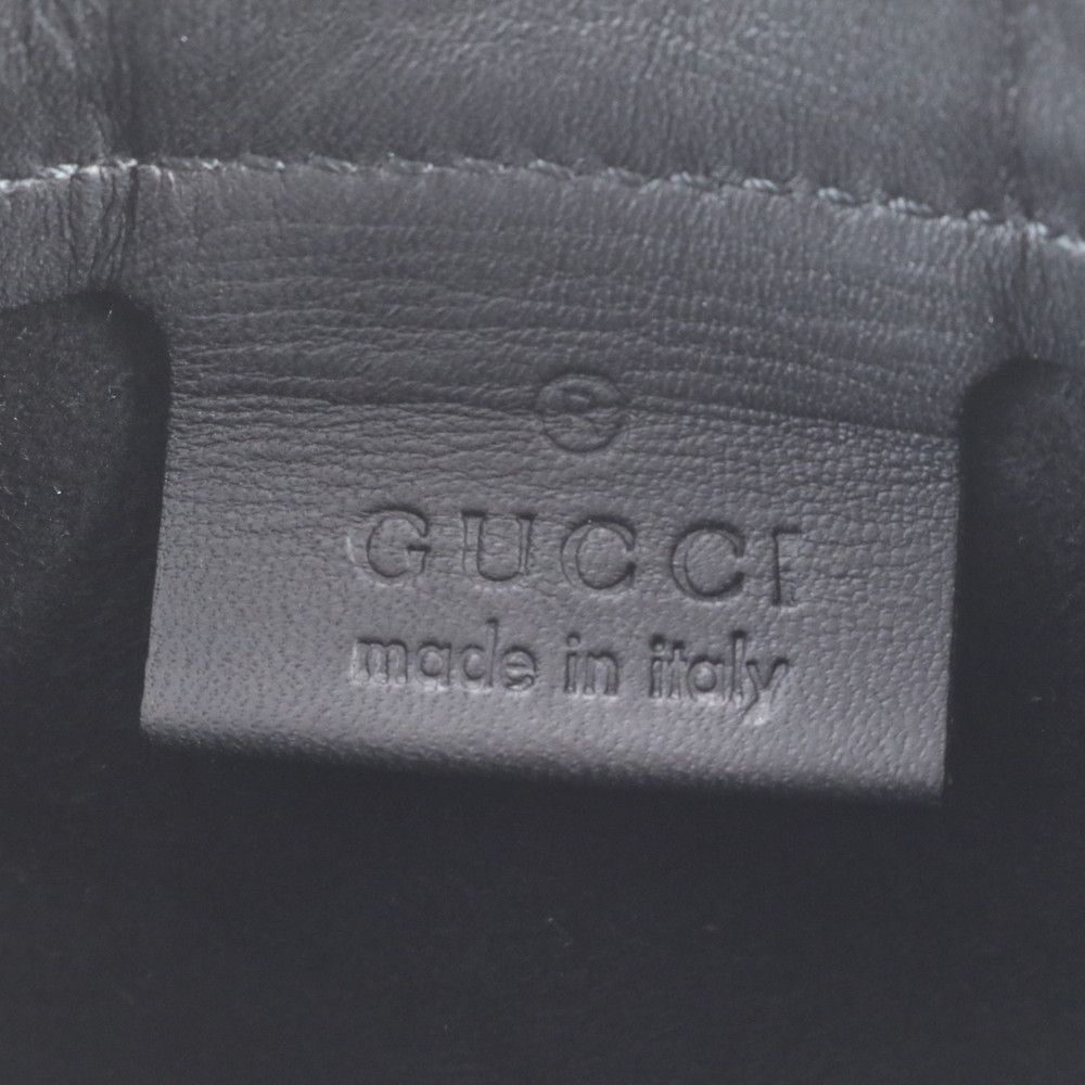 Gucci Vitello Leather Tote Shoulder Hand Black — view 9