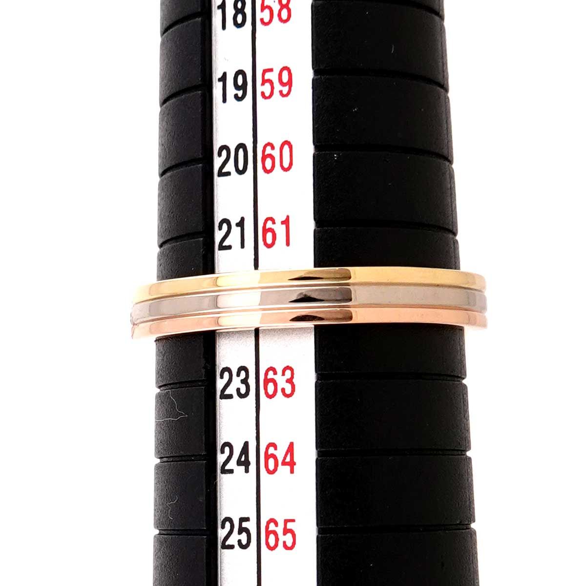 Cartier Vendome 62 Ring 18k YG WG PG Suri Gold 750 — view 6