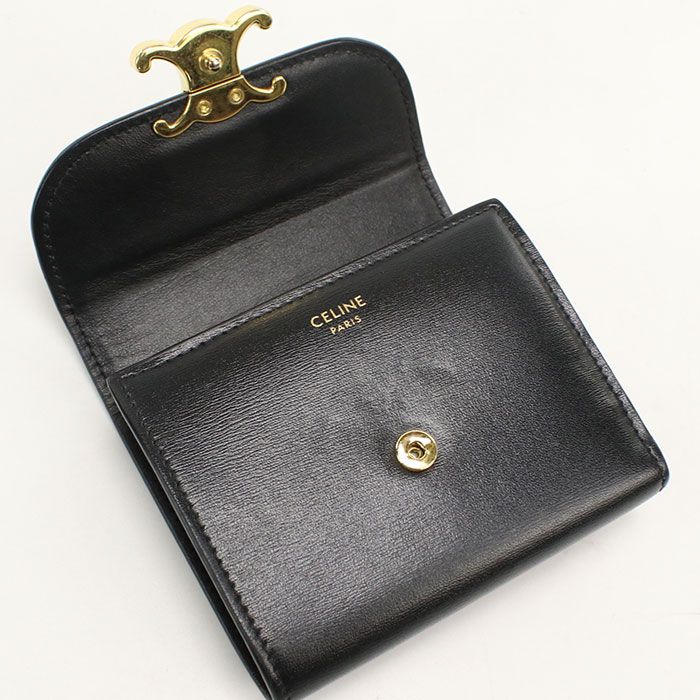 Celine Small Flap Wallet Triomphe Trifold Calf — view 8