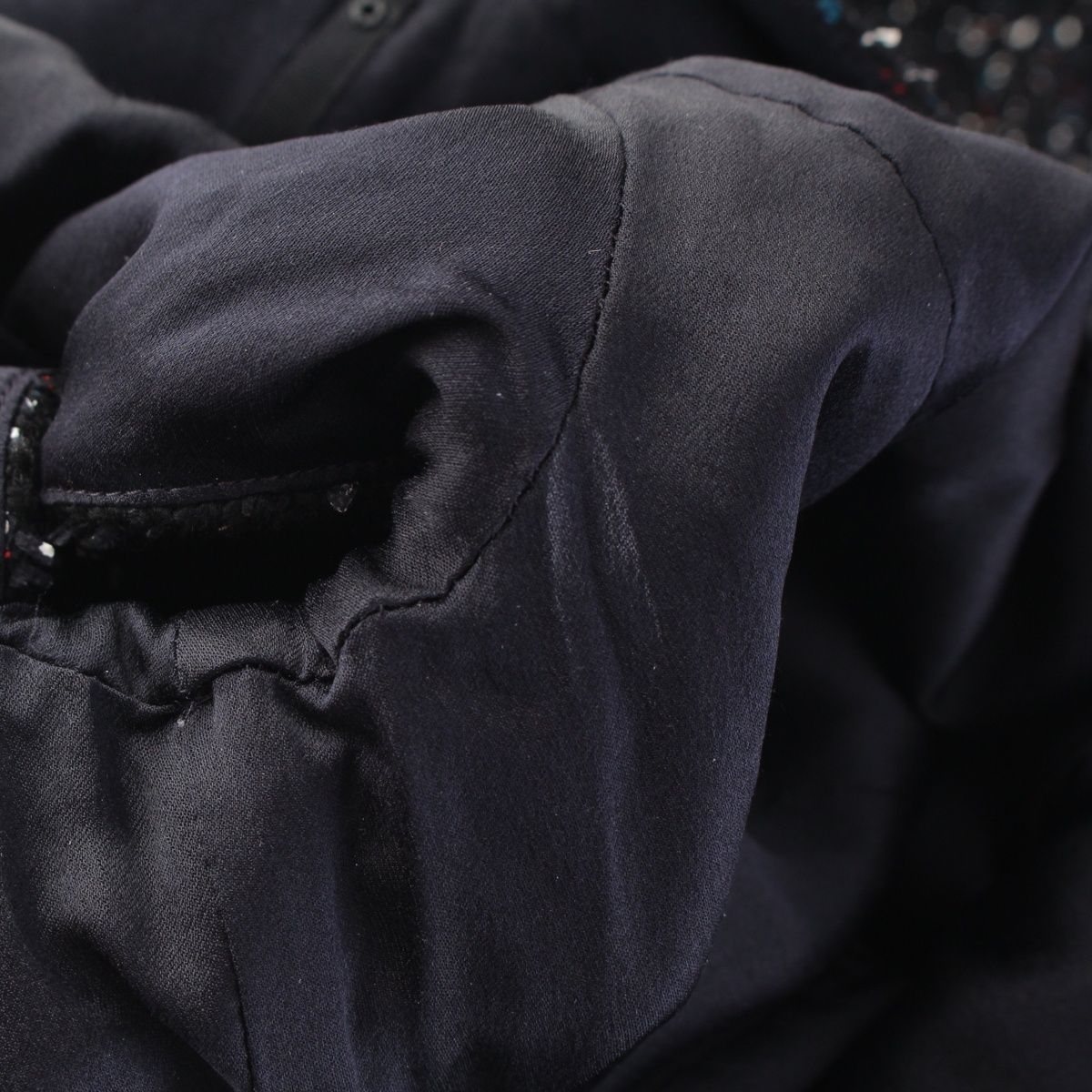 Dior Raf Simons Era Wool Short Sleeve Tweed Dress Black White Multicolor — view 9