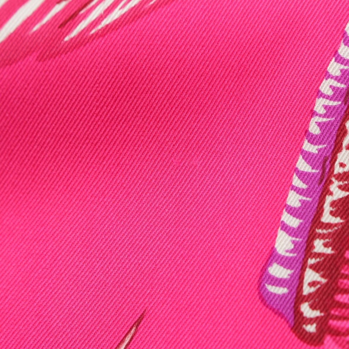 Hermes Carre 70 Silk Brazil II Feather Scarf Pink — view 9