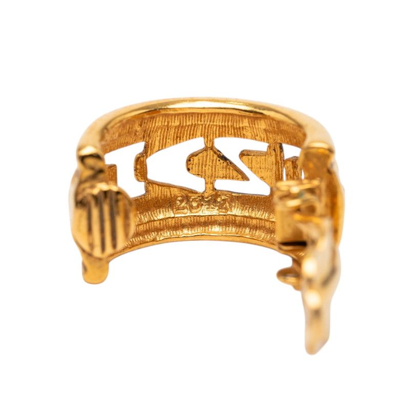 Chanel Logo Earrings Gold Plated — view 5