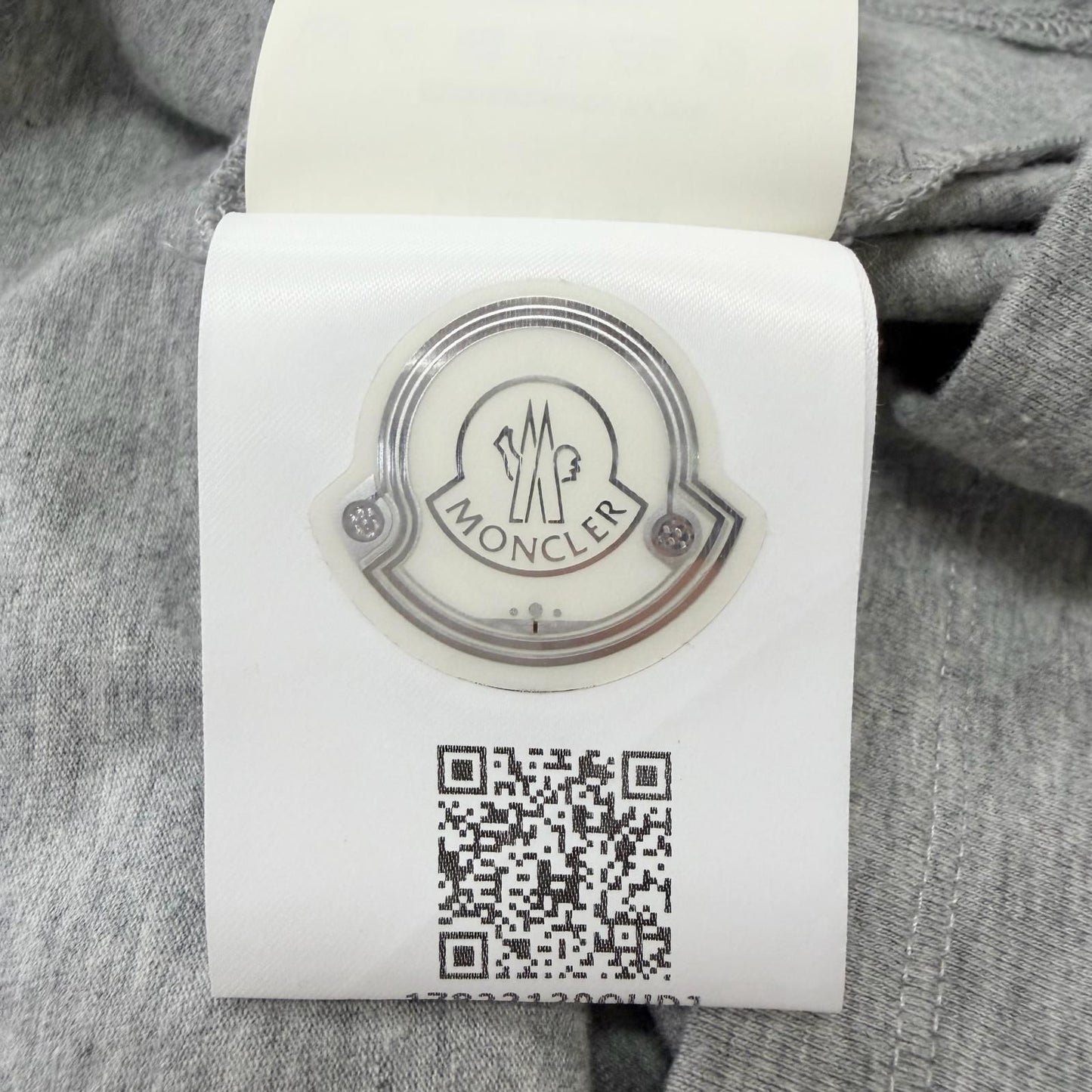 Moncler Maglia T-Shirt Tricolor Short Sleeve Raglan Gray XS — view 9