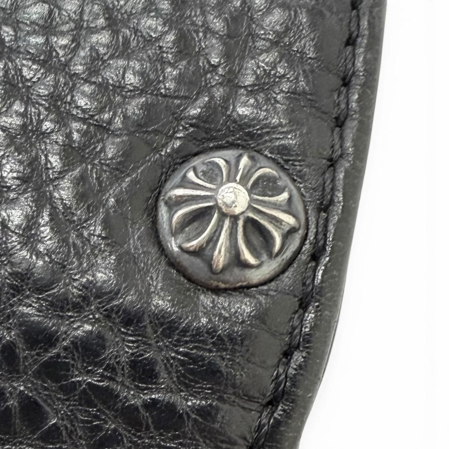 Chrome Hearts Leather Part Gunslinger CH Plus Briefcase Handbag Black — view 9