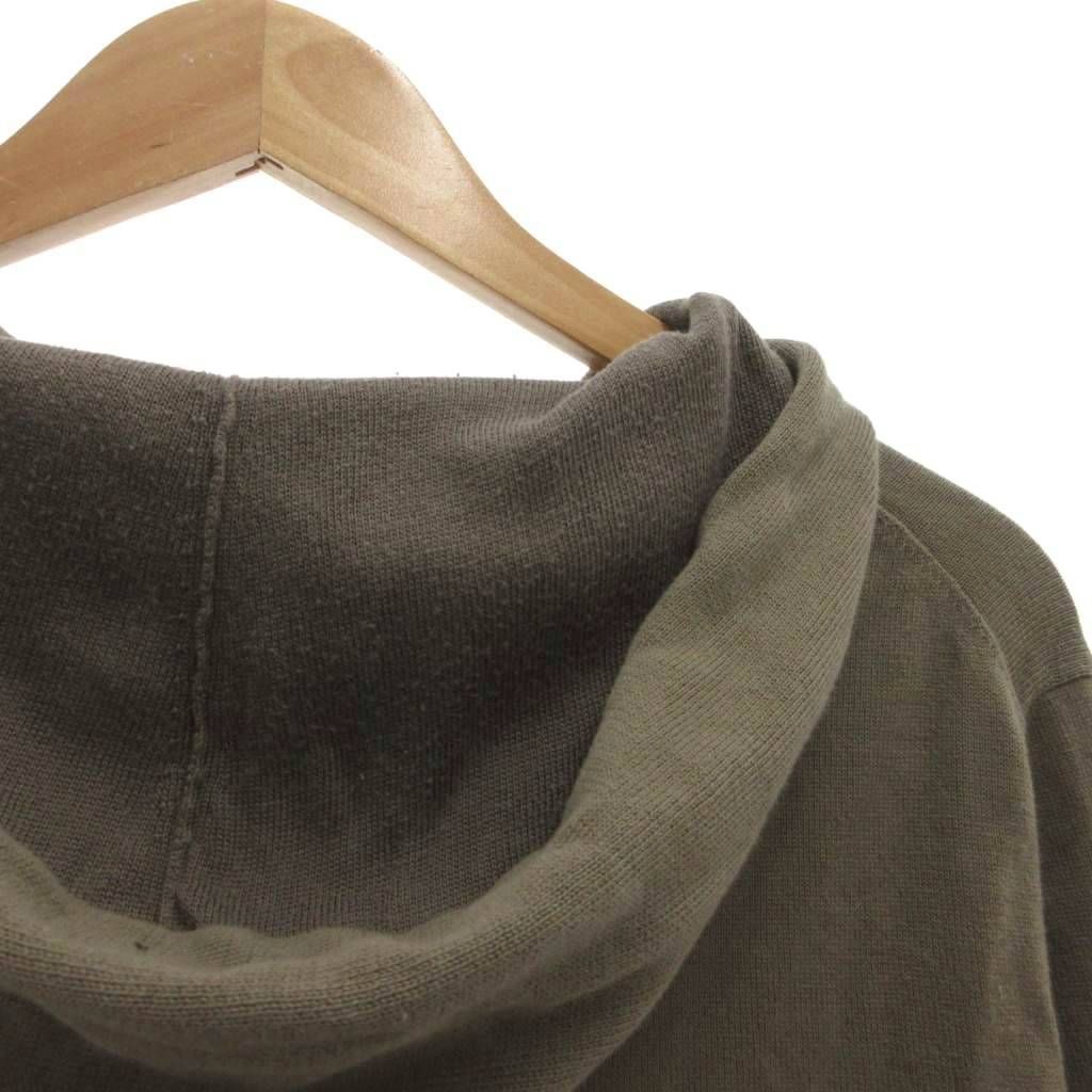 Louis Vuitton Pullover Hoodie Knit L Green Circle LV Logo Signature MG — view 6