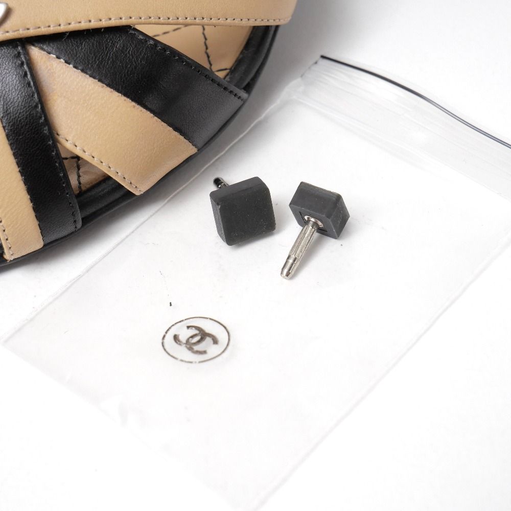 Chanel Sandals CC Logo Bicolor 39 — view 8