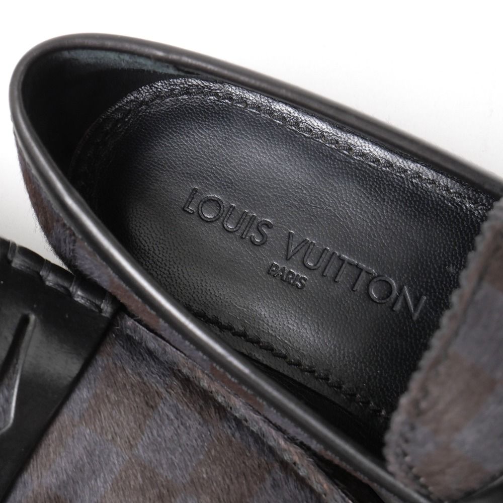 Louis Vuitton Loafers Damier Calf Hair 5.5 — view 8