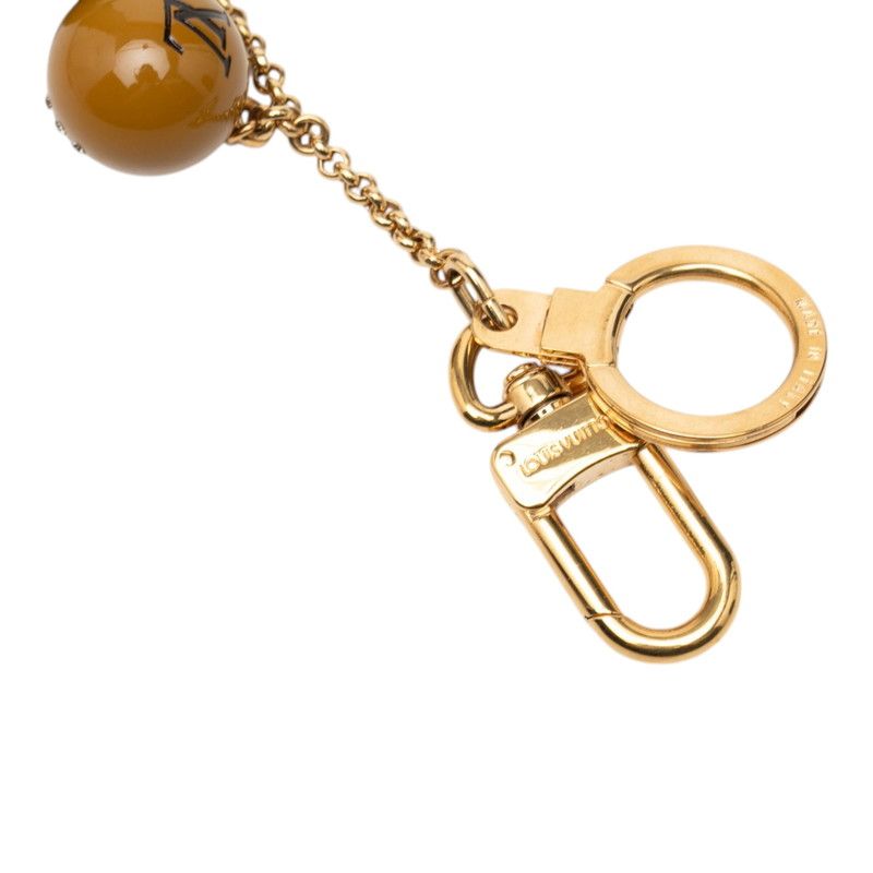 Louis Vuitton Porte Cles Jack Lucie Halloween Key Holder Charm Gold Brown Beige — view 4