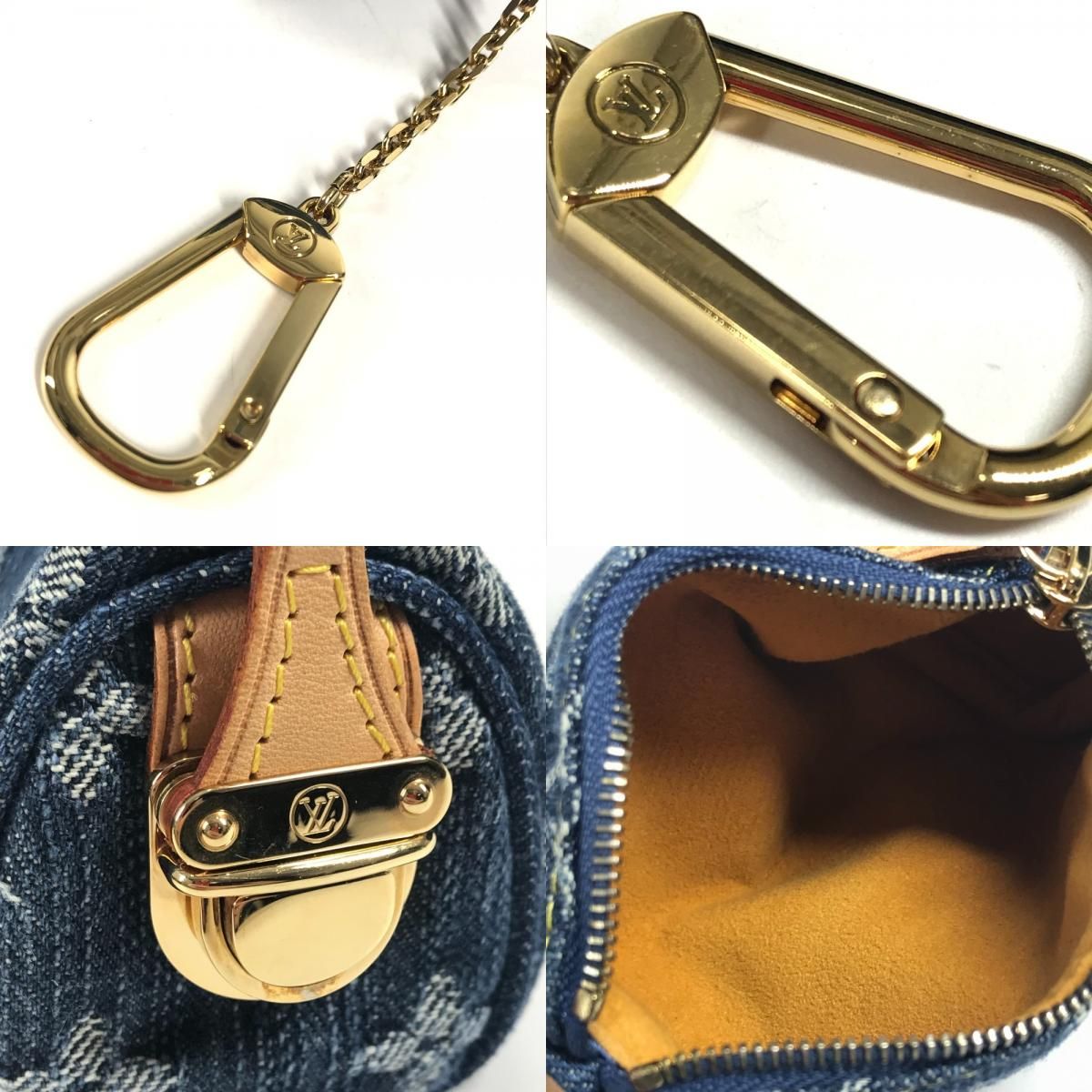 Louis Vuitton Pouch Trousse Speedy PM Monogram Denim Blue — view 8