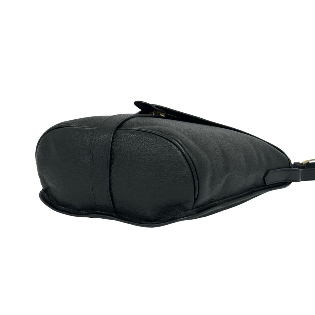 Saint Laurent Vintage Logo Leather Mini Shoulder Bag Black — view 8