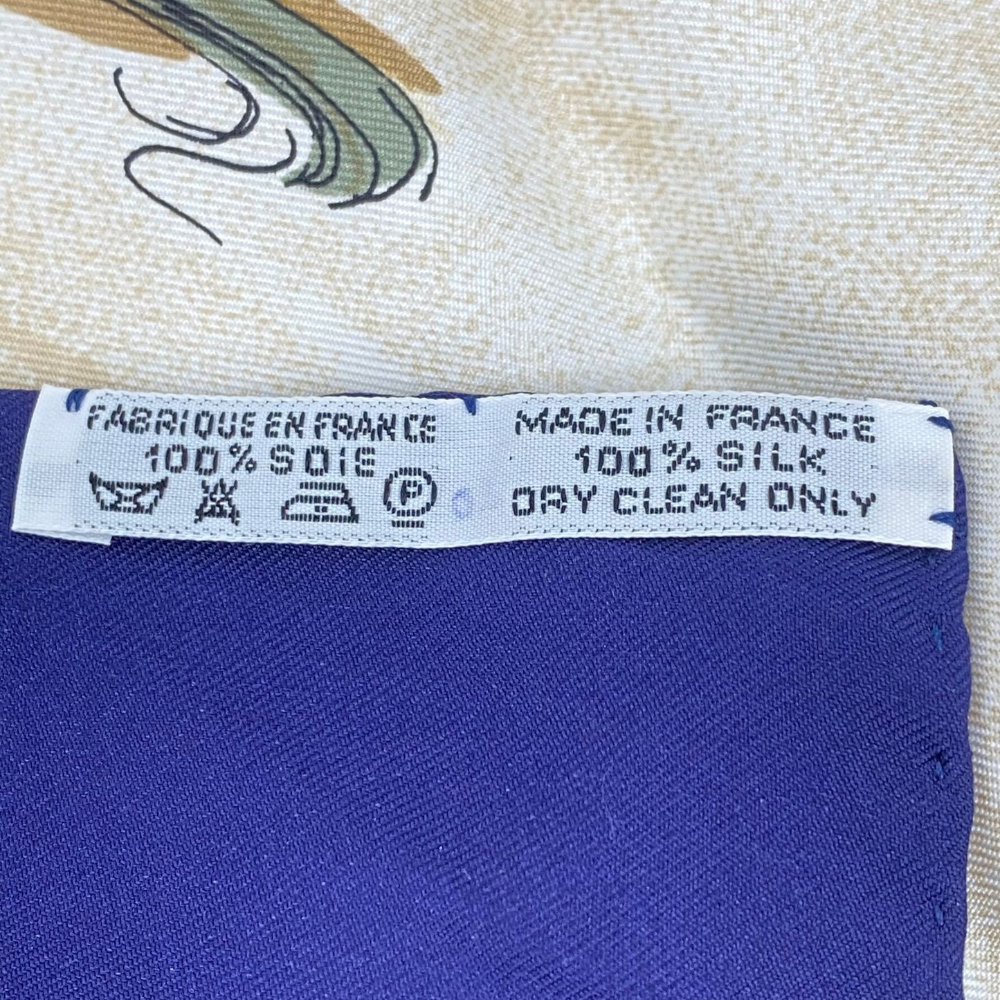 Hermes Carre 90 Cirque Molier Scarf Silk Navy — view 7