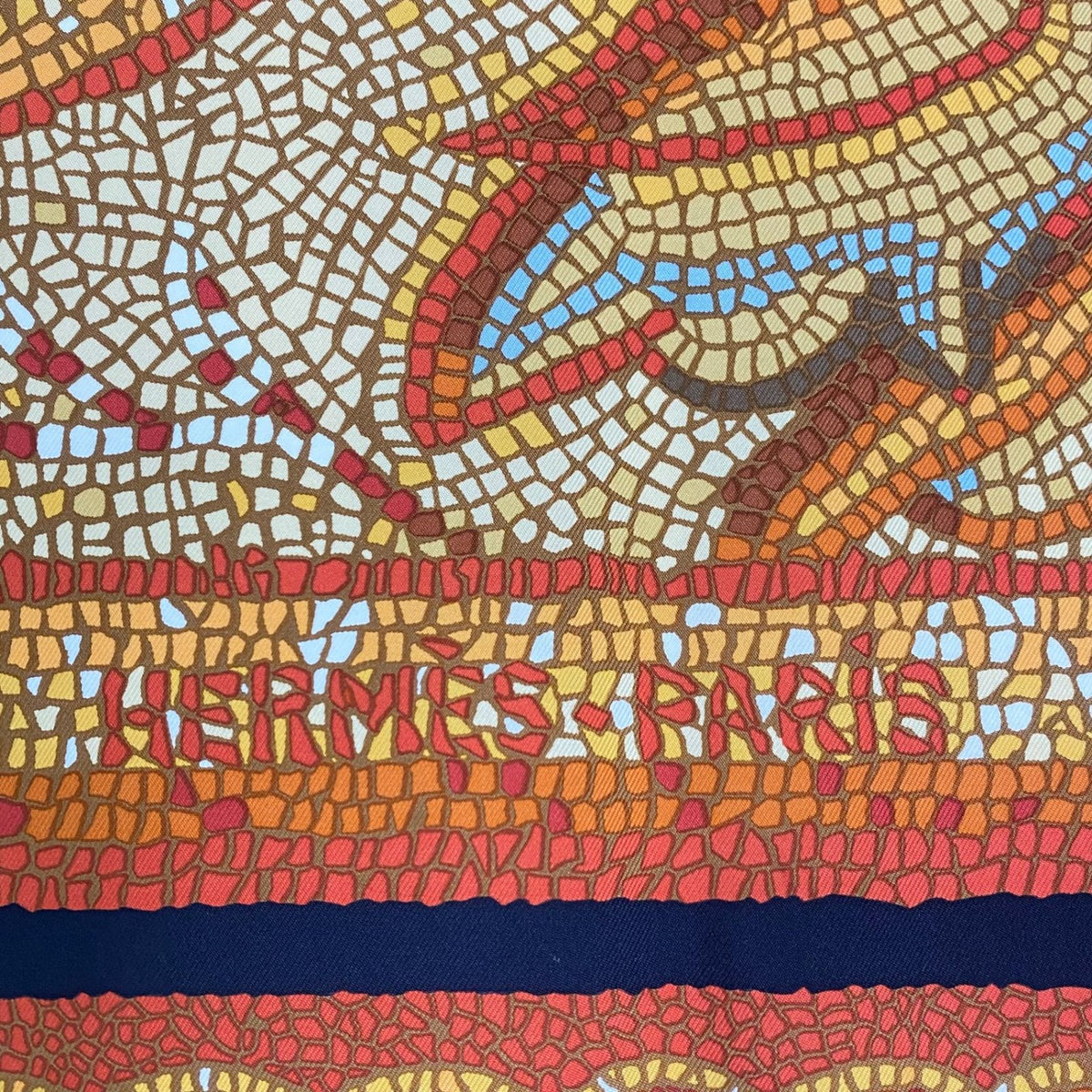 Hermes Carre 90 Under The Cedar Sous le Cedre Silk Scarf Multicolor — view 8