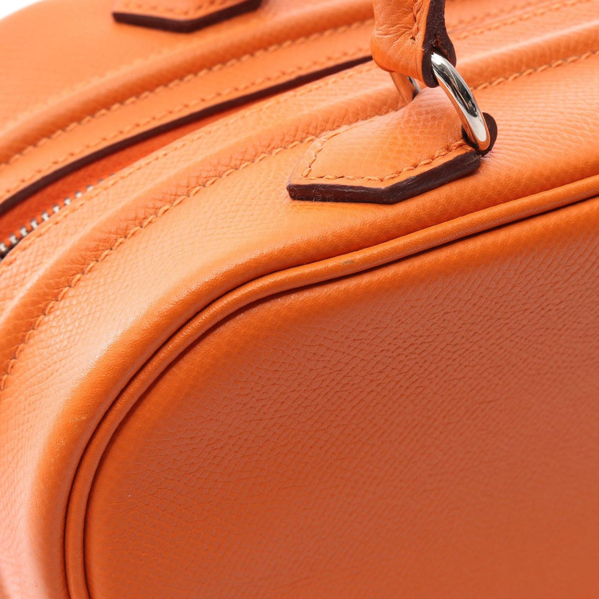 Hermes Handbag Sac Anvi 26 Orange Leather — view 8