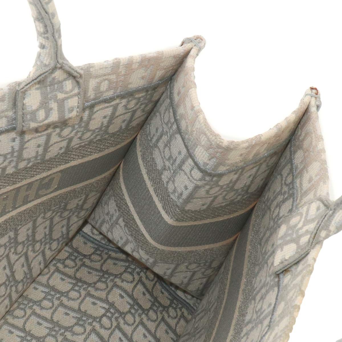Dior Oblique Book Tote Bag Canvas Gray — view 8