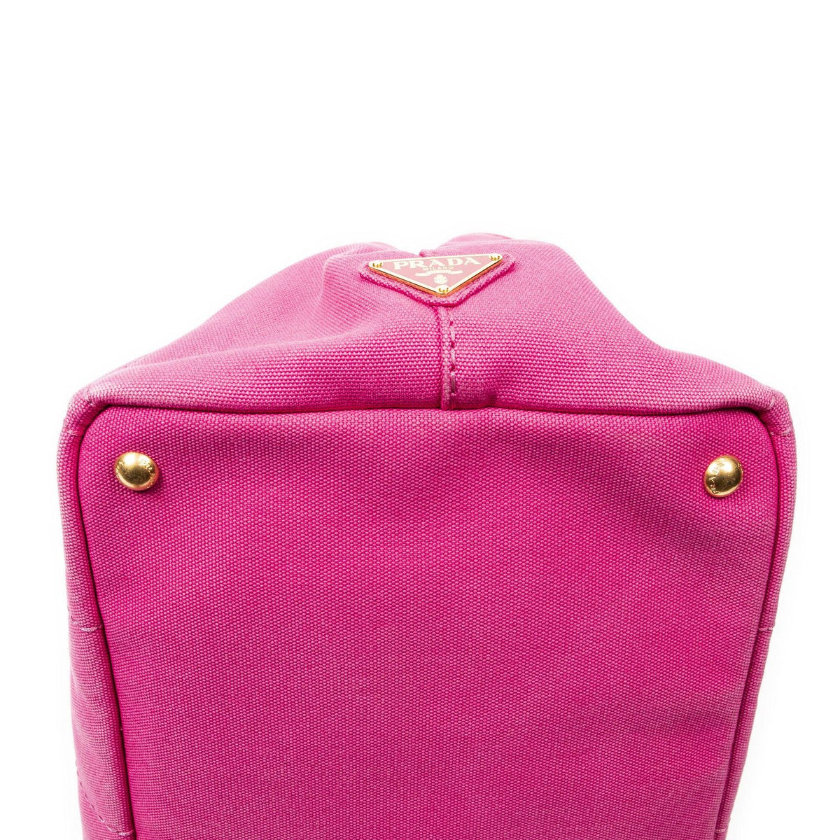 Prada Canapa Tote Bag Pink Canvas — view 8