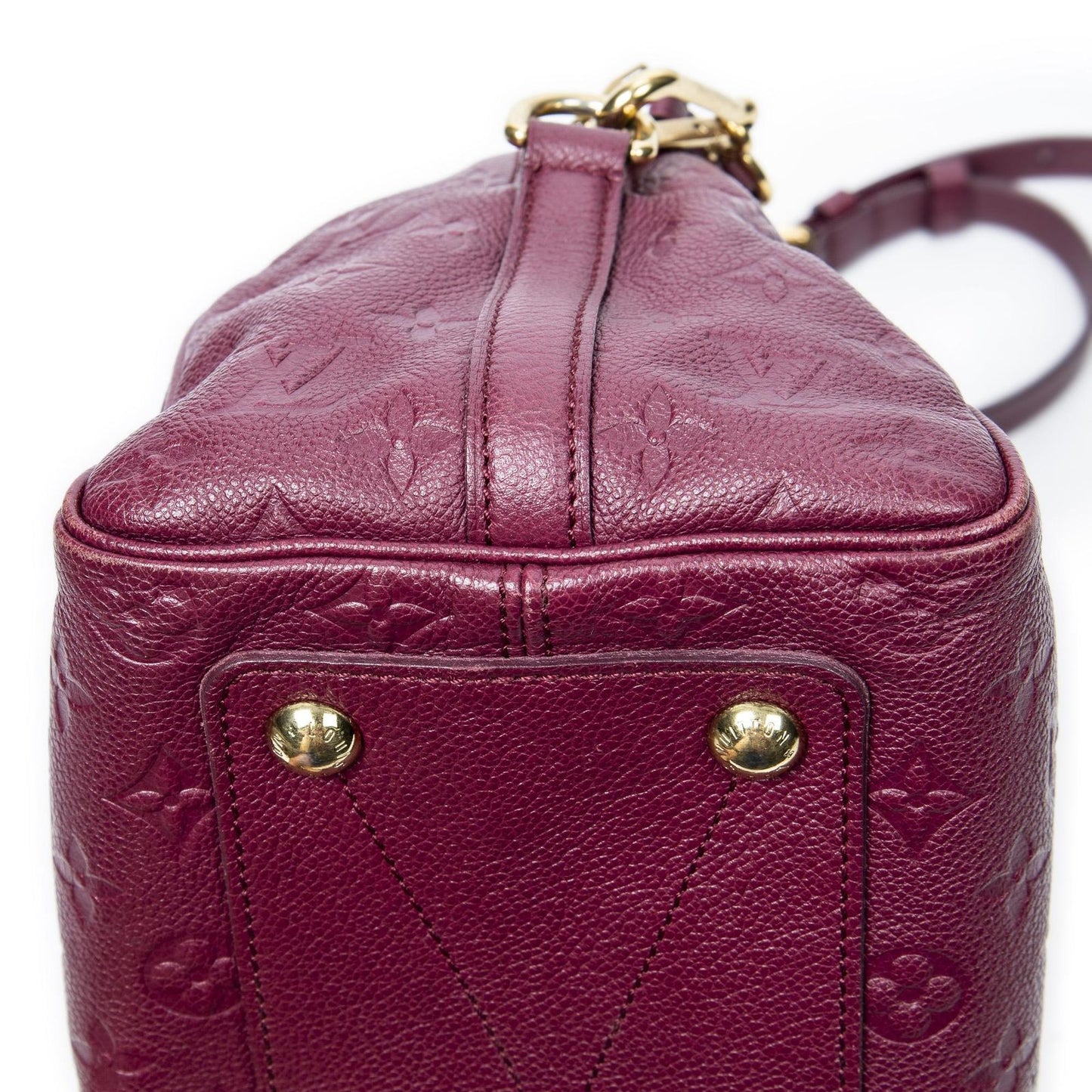 Louis Vuitton Speedy Bandouliere Raisin Monogram Empreinte Handbag — view 8