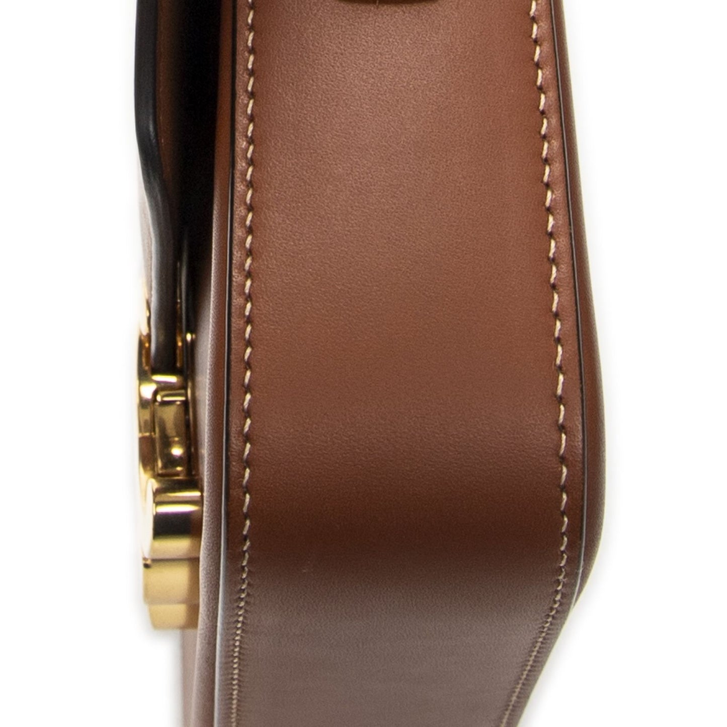 Celine Black Tan Calfskin Leather Messenger Bag — view 8