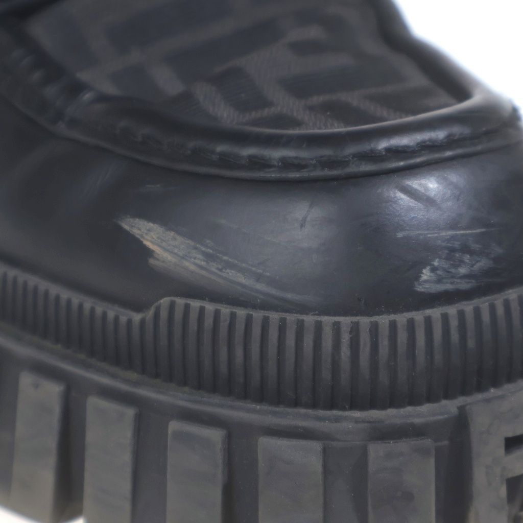 Fendi Zucca Pattern Loafers Black — view 6