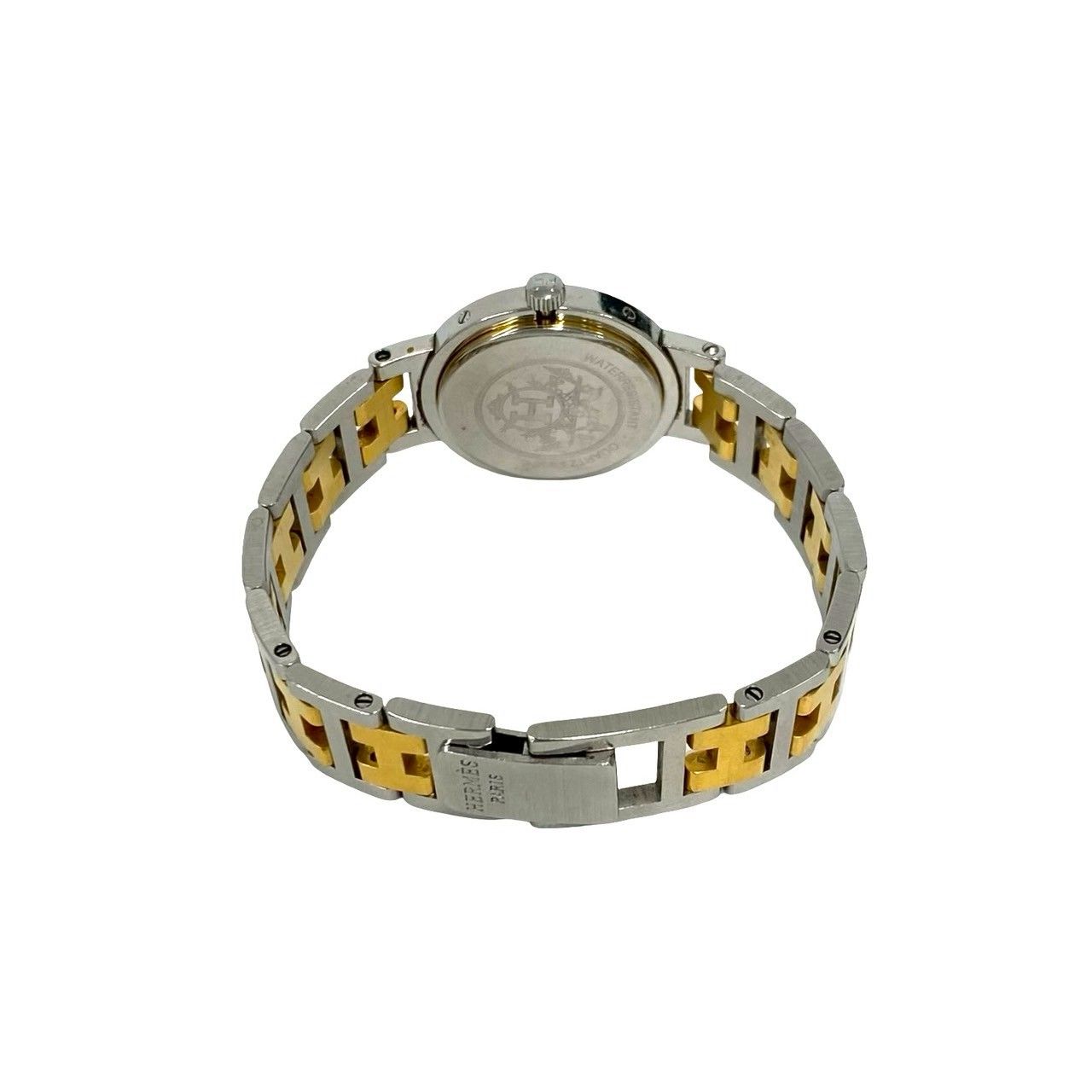Hermes Clipper Stainless Kuo Watch Gold Silver — view 8