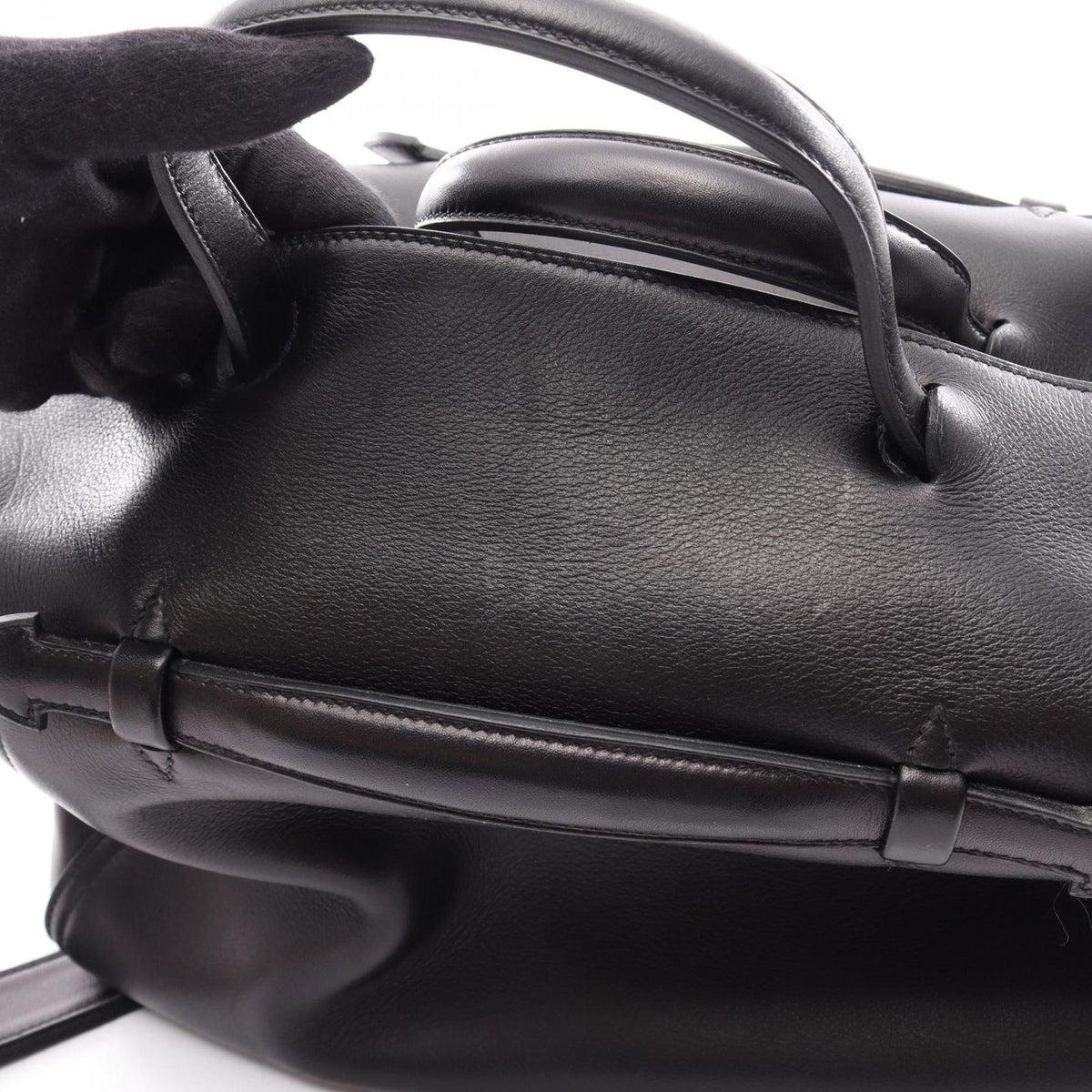 Hermes Handbag Oxa 2-Way Black Leather — view 8