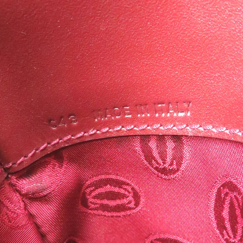 Cartier Shoulder Bag Burgundy — view 8