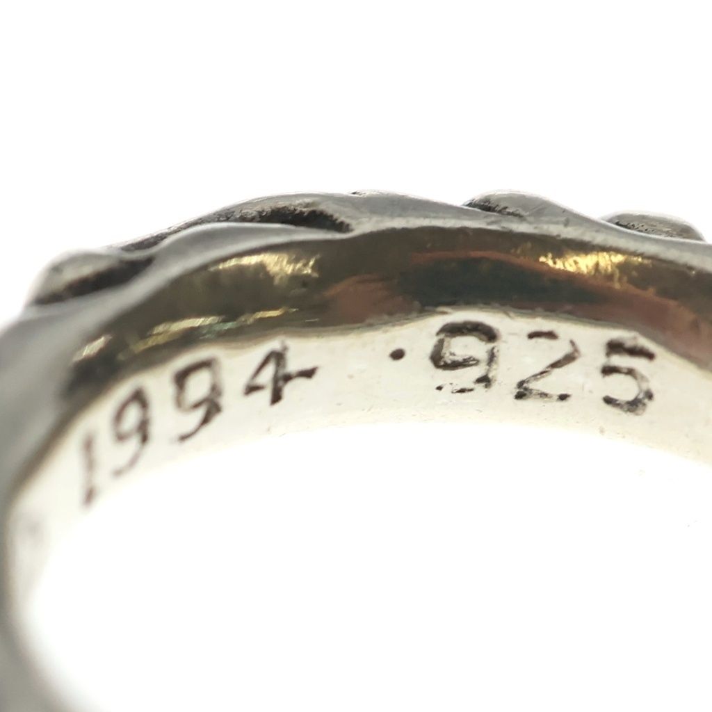 Chrome Hearts Scrl Band Scroll Ring Silver — view 6