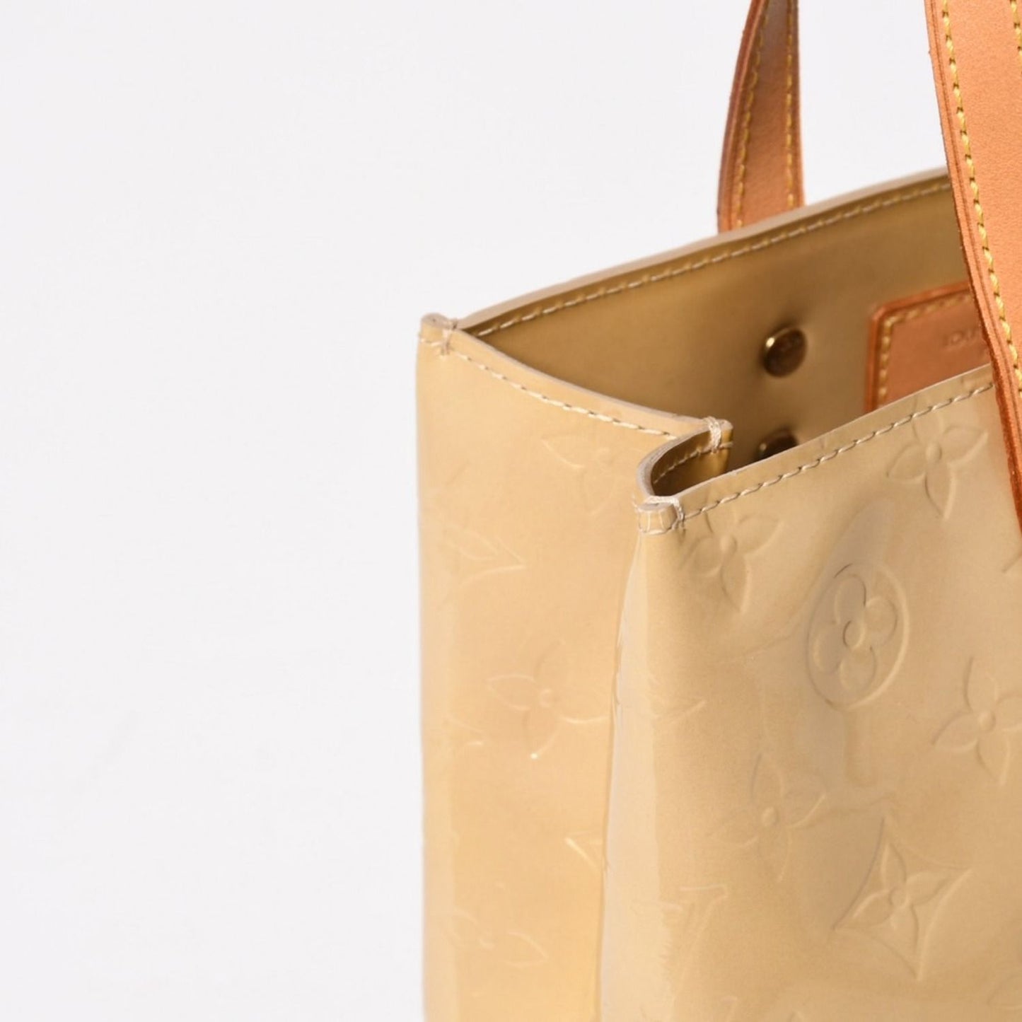 Louis Vuitton Tote Bag Gold Vernis Beige — view 8