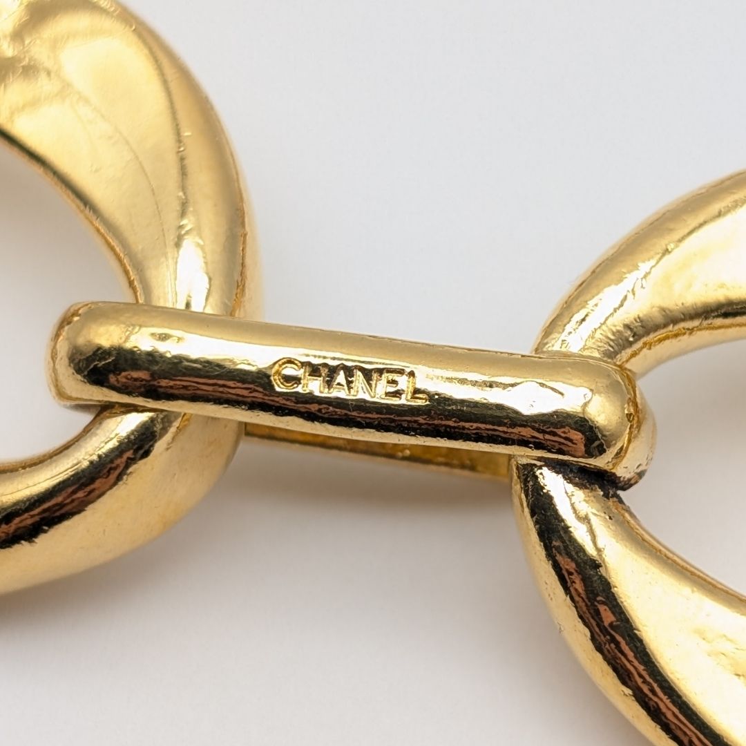 Chanel Gold Chain Choker Necklace Vintage — view 7